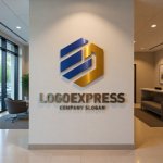 画像10: 「EJ」の文字を配した多面体キューブロゴ (10)