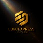 画像12: 「EJ」の文字を配した多面体キューブロゴ (12)