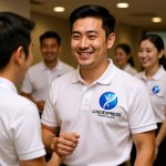 画像14: 躍動する人々とグローバルな成長ロゴ (14)