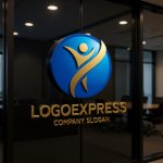 画像15: 躍動する人々とグローバルな成長ロゴ (15)