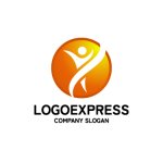 画像3: 躍動する人々とグローバルな成長ロゴ (3)