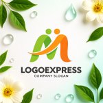 画像9: 人々の繋がりと成長を表すM字ロゴ (9)