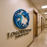 画像15: イルカと波の爽やかマリンロゴ (15)