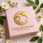 画像10: イルカと波の爽やかマリンロゴ (10)