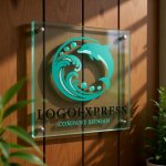 画像11: イルカと波の爽やかマリンロゴ (11)