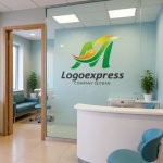 画像5: M字と葉っぱで包む人々の成長ロゴ (5)