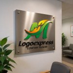 画像14: M字と葉っぱで包む人々の成長ロゴ (14)