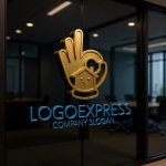 画像15: OKサインと笑顔の家を組み合わせた安心ロゴ (15)