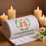 画像5: 仲良しウサギと人参の可愛らしいロゴ (5)