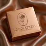 画像14: 繊細な花を描いた優雅なオーバルロゴ (14)