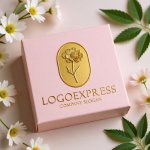 画像10: 繊細な花を描いた優雅なオーバルロゴ (10)