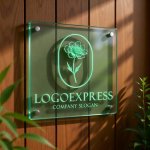 画像11: 繊細な花を描いた優雅なオーバルロゴ (11)