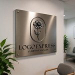 画像13: 繊細な花を描いた優雅なオーバルロゴ (13)