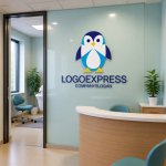 画像5: 可愛らしいペンギンのキャラクターロゴ (5)