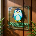 画像11: 可愛らしいペンギンのキャラクターロゴ (11)