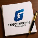 画像6: GE字と稲妻のテクノロジーロゴ (6)