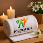 画像5: AとY、葉と人が輝く成長ロゴ (5)