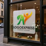 画像7: AとY、葉と人が輝く成長ロゴ (7)