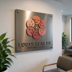 画像14: 和やかな表情が集まる円形ロゴ (14)