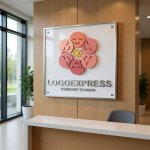 画像13: 和やかな表情が集まる円形ロゴ (13)