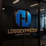 画像15: HとNが融合する八角形テクノロジーロゴ (15)