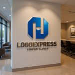 画像10: HとNが融合する八角形テクノロジーロゴ (10)