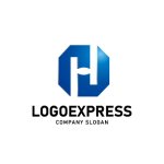 画像1: HとNが融合する八角形テクノロジーロゴ (1)