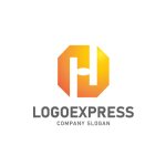 画像3: HとNが融合する八角形テクノロジーロゴ (3)