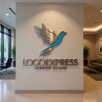 画像10: 躍動する青い鳥のロゴ (10)