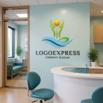 画像5: ヨガと波が織りなす心身のバランスロゴ (5)