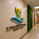 画像15: ヨガと波が織りなす心身のバランスロゴ (15)