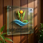 画像11: ヨガと波が織りなす心身のバランスロゴ (11)