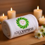 画像5: 笑顔の葉っぱリースロゴ (5)