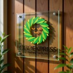 画像11: 笑顔の葉っぱリースロゴ (11)