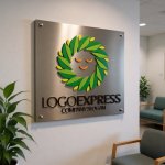 画像13: 笑顔の葉っぱリースロゴ (13)