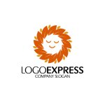 画像3: 笑顔の葉っぱリースロゴ (3)