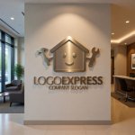 画像10: 笑顔の家と道具のホームサービスロゴ (10)