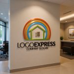 画像10: カラフルなアーチと家の希望ロゴ (10)