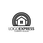 画像3: カラフルなアーチと家の希望ロゴ (3)