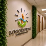 画像15: 脊柱と癒しの手が生み出す健康ロゴ (15)