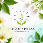 画像9: 脊柱と癒しの手が生み出す健康ロゴ (9)