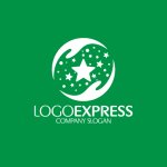 画像4: 輝く星と包み込む手の希望ロゴ (4)