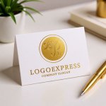 画像16: 優雅な筆記体Rの黄金ロゴ (16)