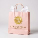 画像6: 優雅な筆記体Rの黄金ロゴ (6)