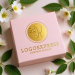 画像10: 優雅な筆記体Rの黄金ロゴ (10)