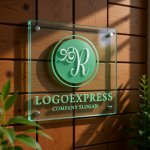 画像11: 優雅な筆記体Rの黄金ロゴ (11)