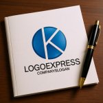 画像6: Kの文字が融合する円形テクノロジーロゴ (6)