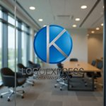 画像9: Kの文字が融合する円形テクノロジーロゴ (9)