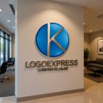 画像10: Kの文字が融合する円形テクノロジーロゴ (10)