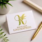 画像16: 葉が優しく絡むKのナチュラルロゴ (16)